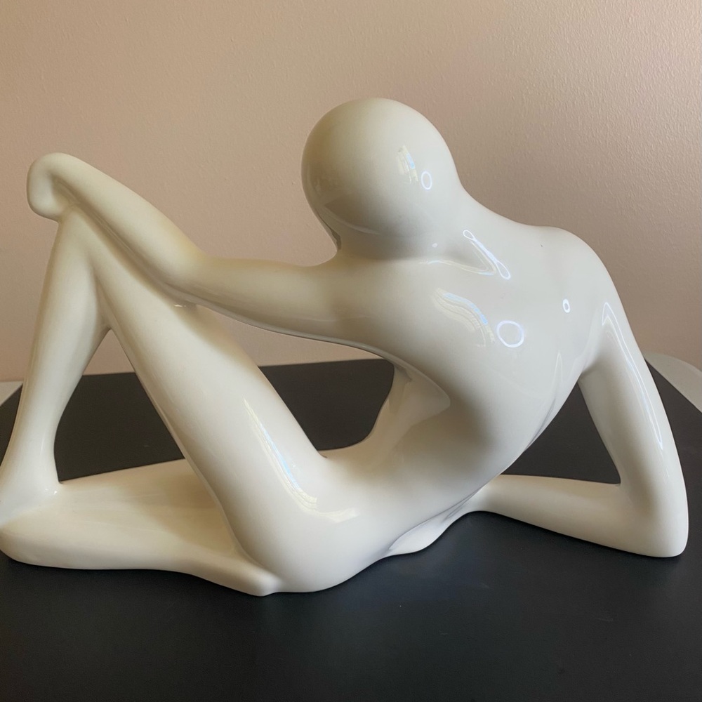 JARU Signed Pottery Mid Century Art Deco Modern Male Nude Sculpture - Picture 8 of 10